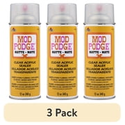 3 pack Mod Podge Clear Acrylic Sealer Spray, 12 fl oz, Matte