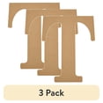 thumbnail image 1 of (3 pack) Plaid Unfinished Wood MDF 8" Letter for DIY Arts and Crafts, T, 1 of 9