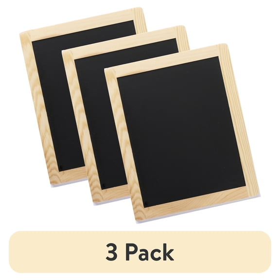 (3 pack) Plaid Unpainted Wood Frame, Chalkboard Frame, 1 Piece, 8.5" x 10.5"