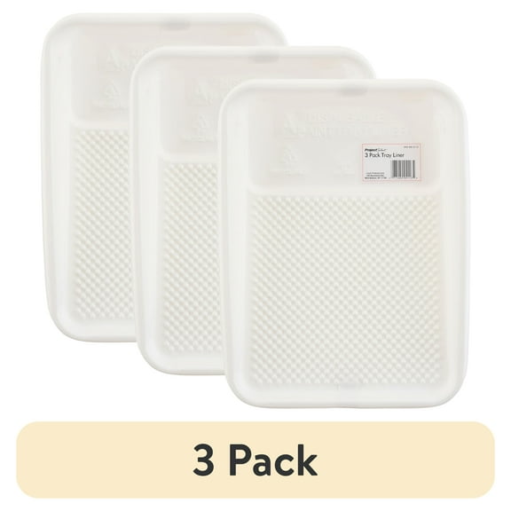 (3 pack) Plastic Paint Tray Liner 3 Pack by Linzer; 9 Disposable Liner