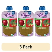 (3 pack) Plum Organics® Stage 2 Organic Baby Food Apple + Broccoli 4oz Pouch