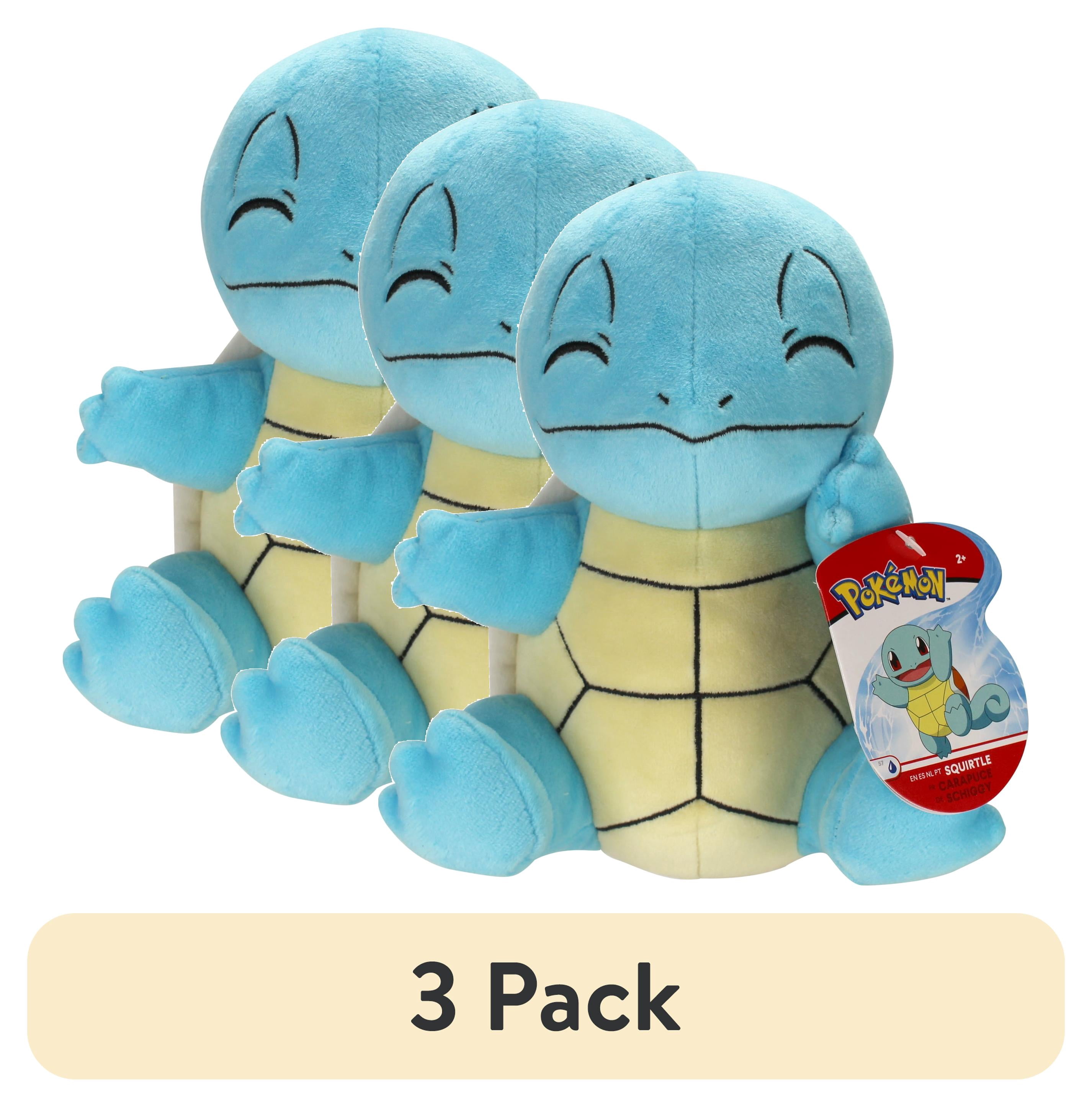 (3 pack) Pokemon 8" Kanto Squirtle Stuffed Plush Toy(Selections May Vary)
