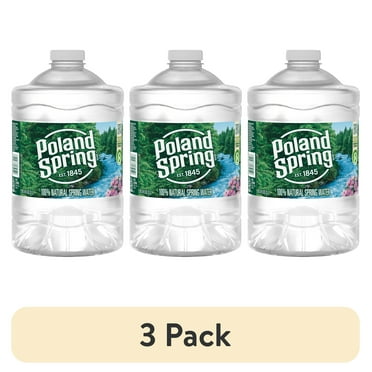 (3 pack) Poland Spring Maine Spring Water, 3 Liter, Single Plastic Jug