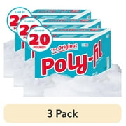 3 pack Poly-Fil Polyester Fiberfill Stuffing, 20lb Box, Bulk, by Fairfield