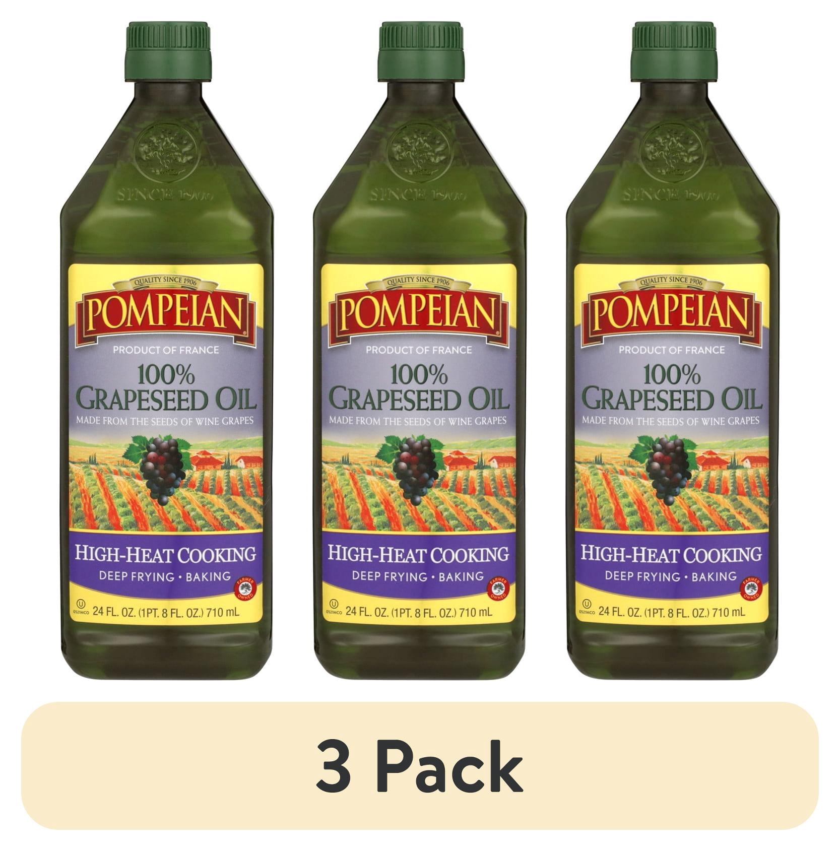 (3 pack) Pompeian Grapeseed Oil - 24 fl oz