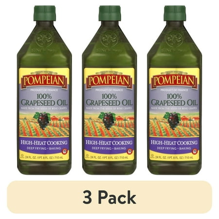 (3 pack) Pompeian Grapeseed Oil - 24 fl oz