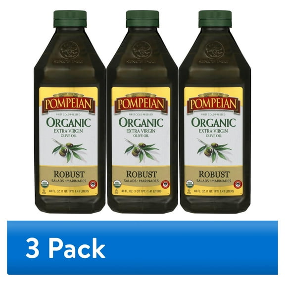 (3 pack) Pompeian Organic Robust Extra Virgin Olive Oil - 48 fl oz