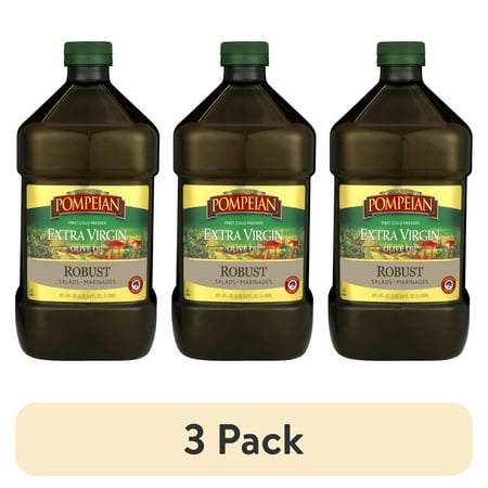 (3 pack) Pompeian Robust Extra Virgin Olive Oil - 101 fl oz