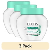3 pack POND S Cold Cream Cleanser, Hydrating Makeup Remover & Deep Cleansing Face Cream   9.5 oz