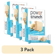 3 pack Power Crunch Protein Energy Bars, Vanilla Cream 1.4oz, 5 Count Carton