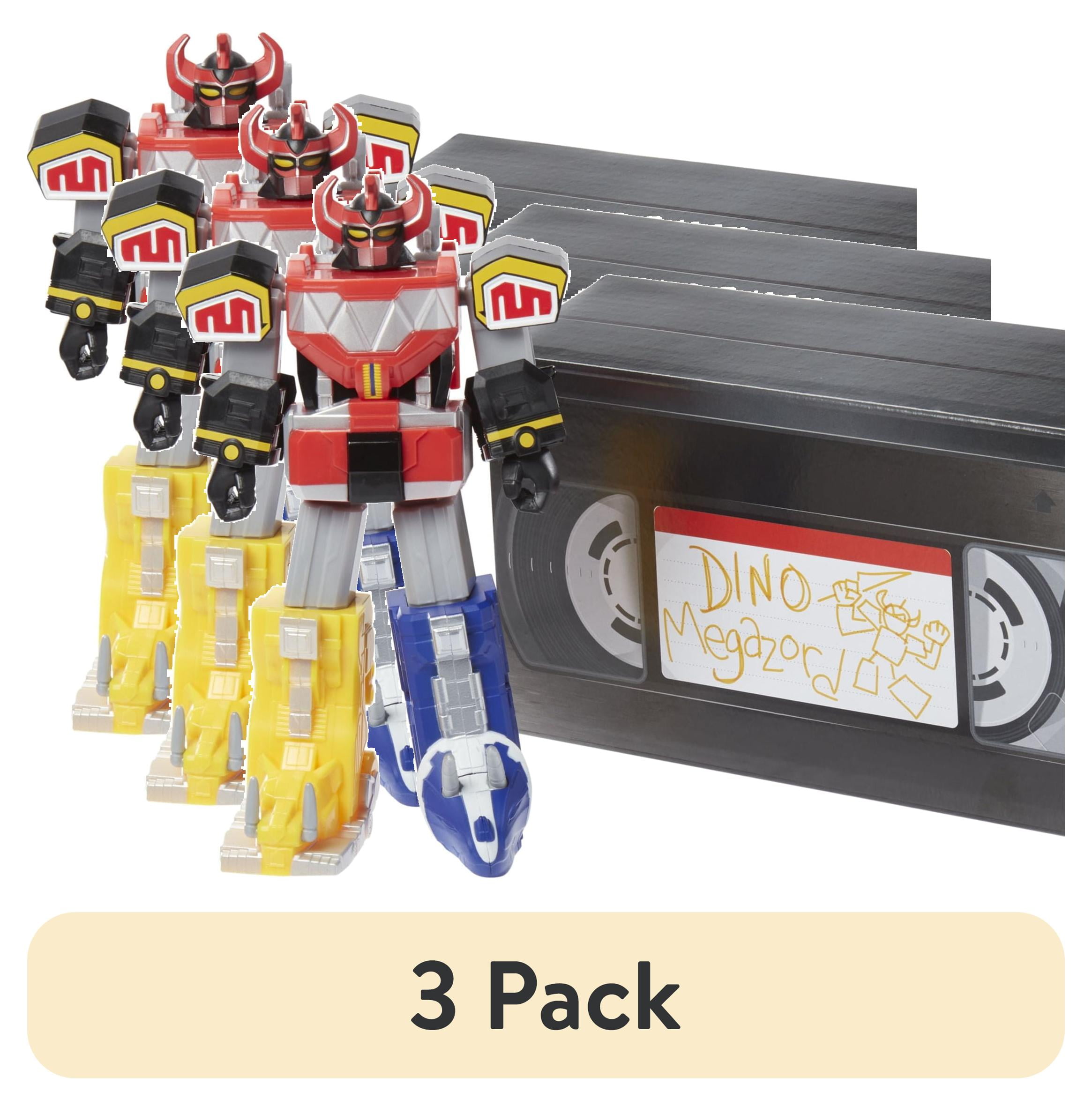 3 pack) Power Rangers Mighty Morphin Dino Megazord Retro Style