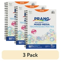 (3 pack) Prang (Formerly Art Street) Mixed Media Journal, 8.5 in x 11 in, Heavyweight, White, 60 Sheets