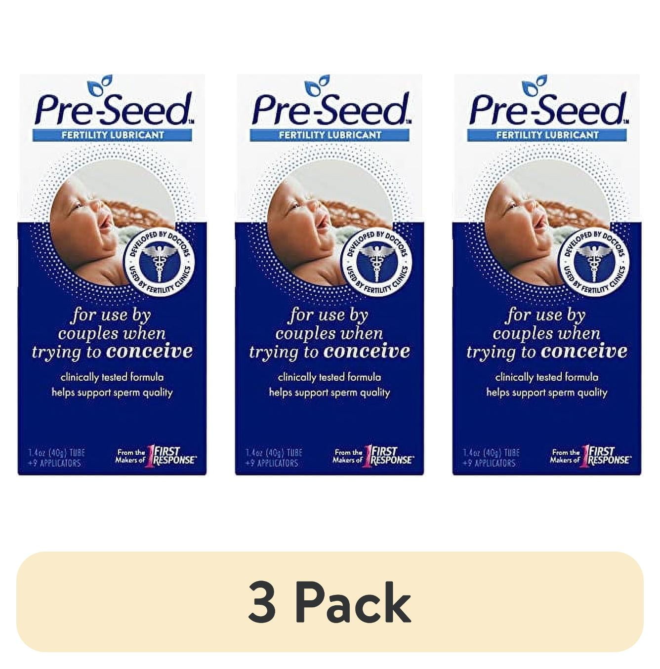 3 pack) Pre-Seed Conception Fertility-Friendly Personal Lubricant 1.4 oz, 9  Count