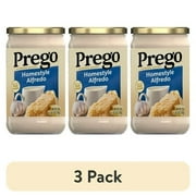 (3 pack) Prego Homestyle Alfredo Pasta Sauce, 22 oz Jar