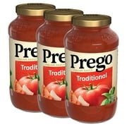 (3 pack) Prego Traditional Pasta Sauce, 24 oz Jar