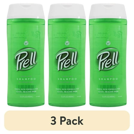 (3 pack) Prell® Classic Clean Shampoo, 13.5 fl oz, Clarifying, All Hair Types