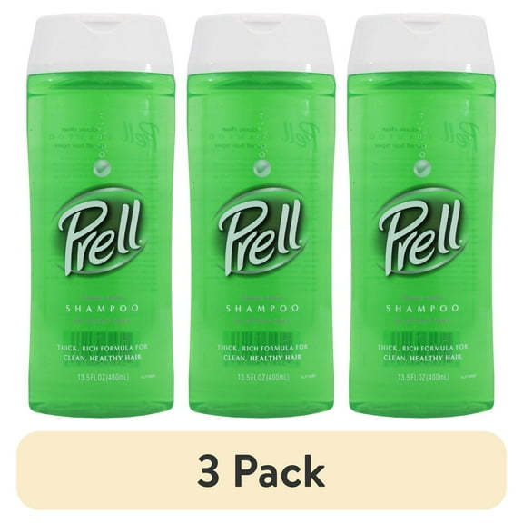 (3 pack) Prell® Classic Clean Shampoo, 13.5 fl oz, Clarifying, All Hair Types