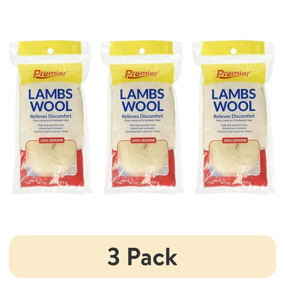 (3 pack) Premier Lambs Wool 3/8 oz