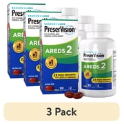 3 pack PreserVision AREDS 2 Eye Vitamins & Mineral with Lutein & Zeaxanthin Mini Softgels 90Count