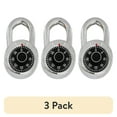 thumbnail image 1 of (3 pack) Preset Combination Dial Steel Padlock, 2 in. Black Dial Generic, 1 of 4