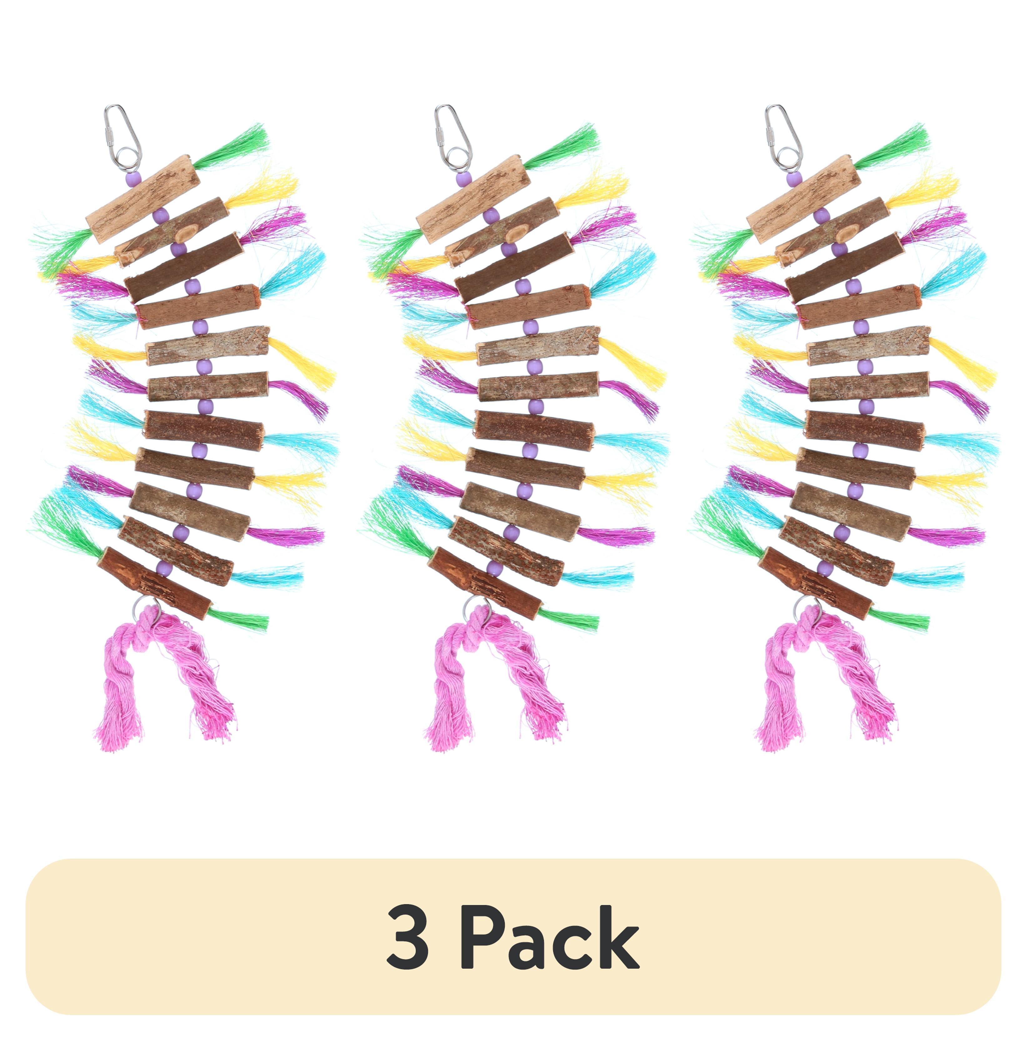 (3 pack) Prevue Pet Products Twisting Sticks Bird Toy with All Natural Coconut Fibers