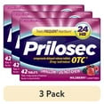 thumbnail image 1 of (3 pack) Prilosec OTC Omeprazole 20mg Acid Reducer, Frequent Heartburn Medicine, Wildberry, 42 Count, 1 of 12