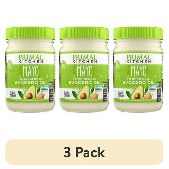 (3 pack) Primal Kitchen Avocado Oil Mayo 12 oz