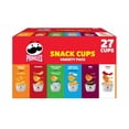 thumbnail image 1 of 3 pack - Pringles Snack Cups 6 Flavor Variety Pack Potato Crisps Chips, Lunch Snacks, 27 Count, 1 of 1