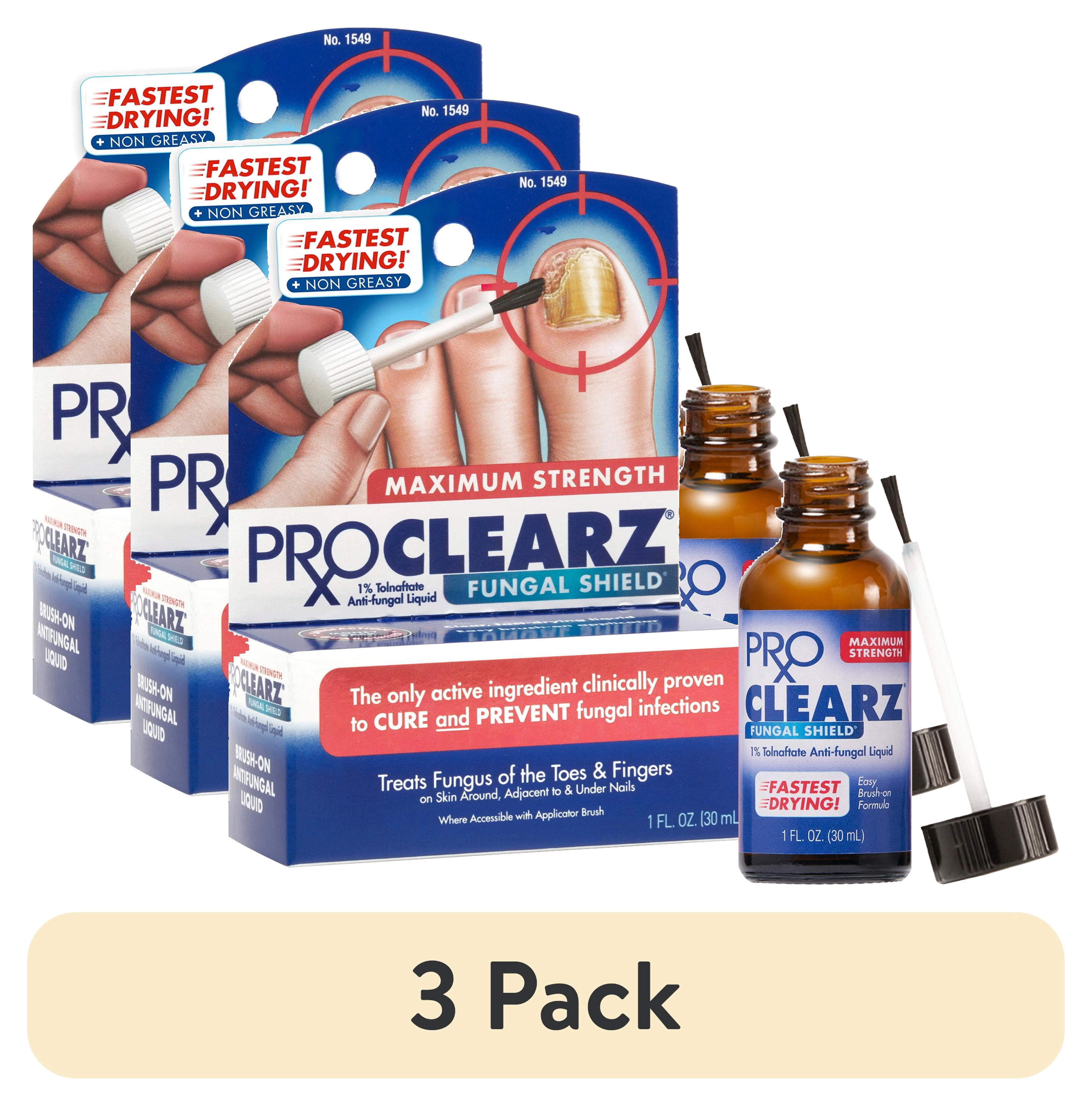(3 pack) ProClearz Fungal Shield Maximum Strength Brush-On Antifungal Liquid, 1 oz