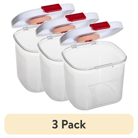 (3 pack) Progressive Prep Solutions by Brown Sugar Keeper, 1.5-Quart, Air-Tight Lid, 2lb Bag Capacity, Terra Cotta Disk Included