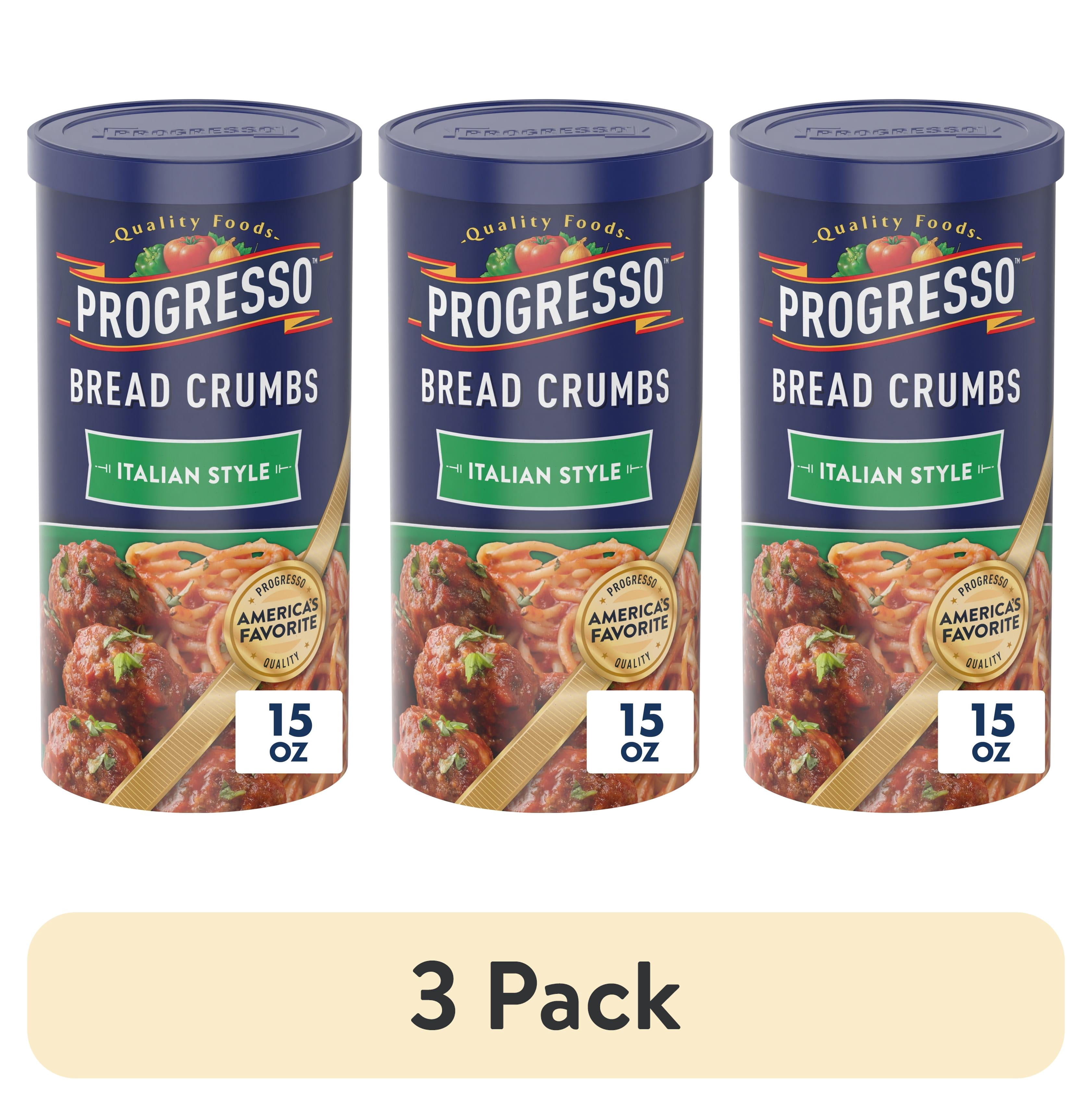 (3 pack) Progresso Italian Style Bread Crumbs Canister (15 oz)