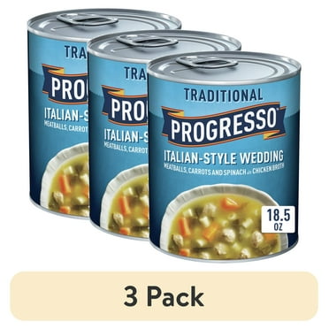 Progresso Italian-Style Wedding Soup, Traditional Canned Soup, 18.5 oz