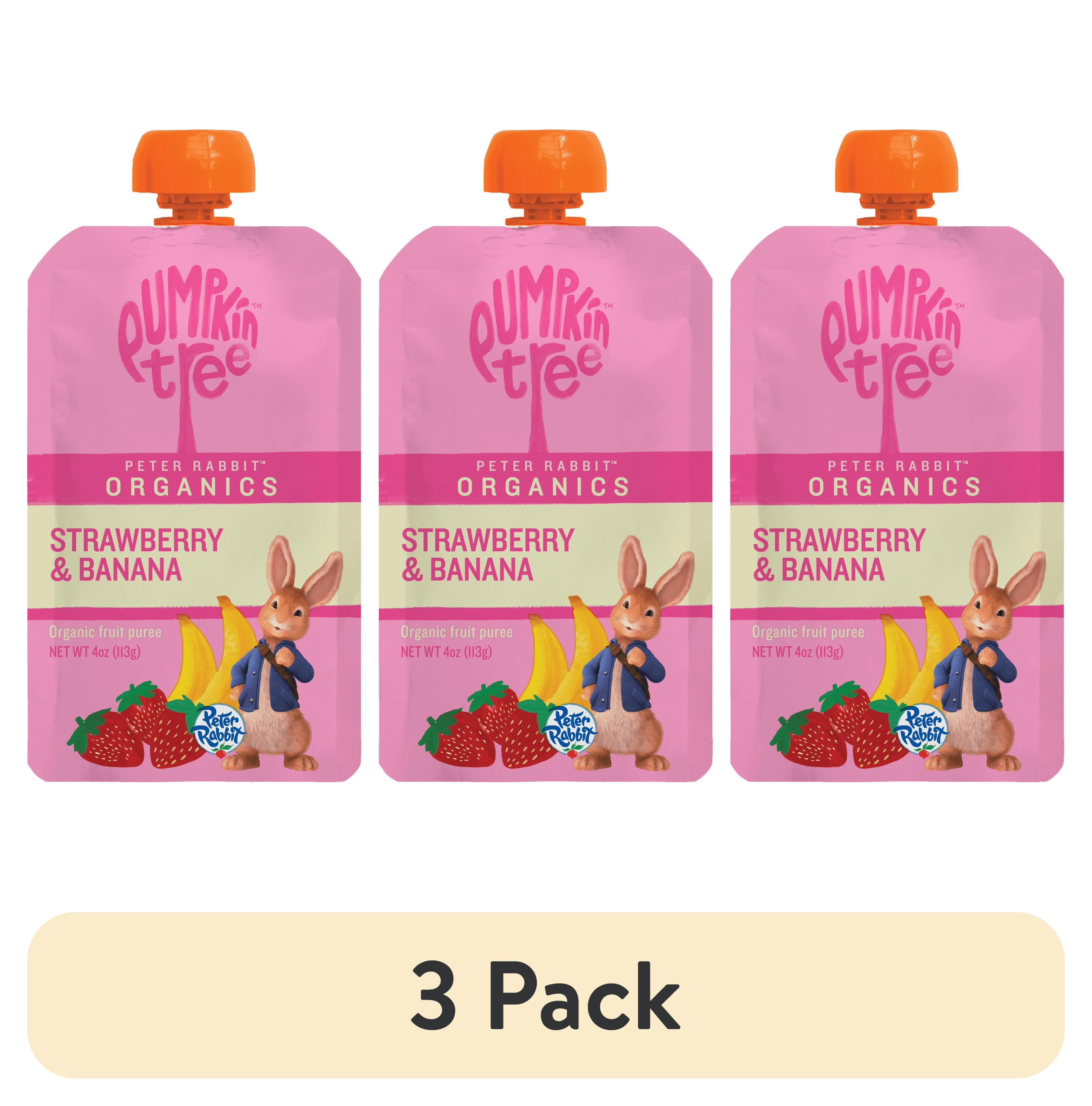(3 pack) Pumpkin Tree Peter Rabbit Organics Strawberry and Banana ...