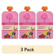 (3 pack) Pumpkin Tree Peter Rabbit Organics Strawberry and Banana Organic Fruit Snack, 4 oz