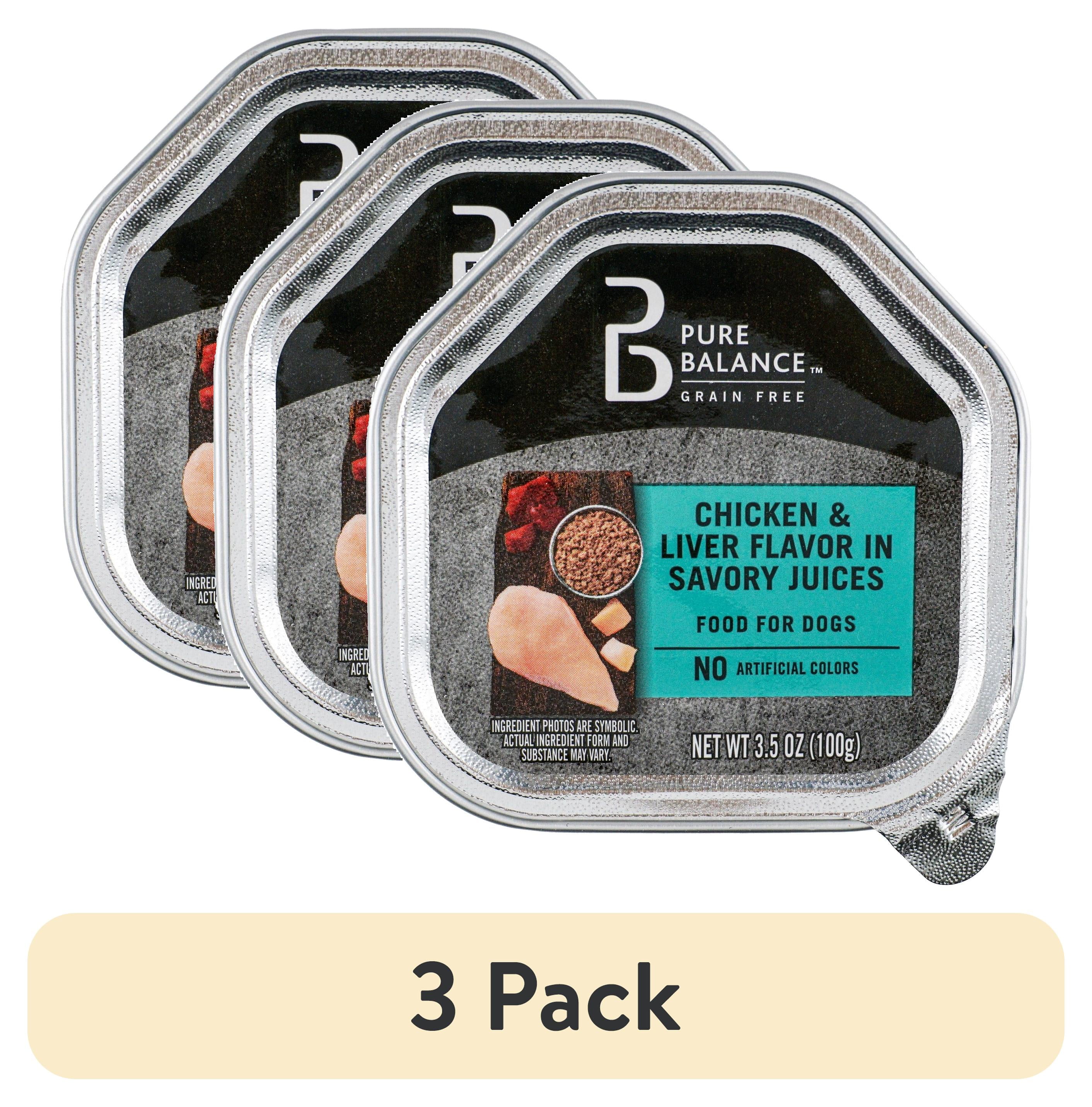 3 pack Pure Balance Grain Free Chicken and Liver Flavor in Savory