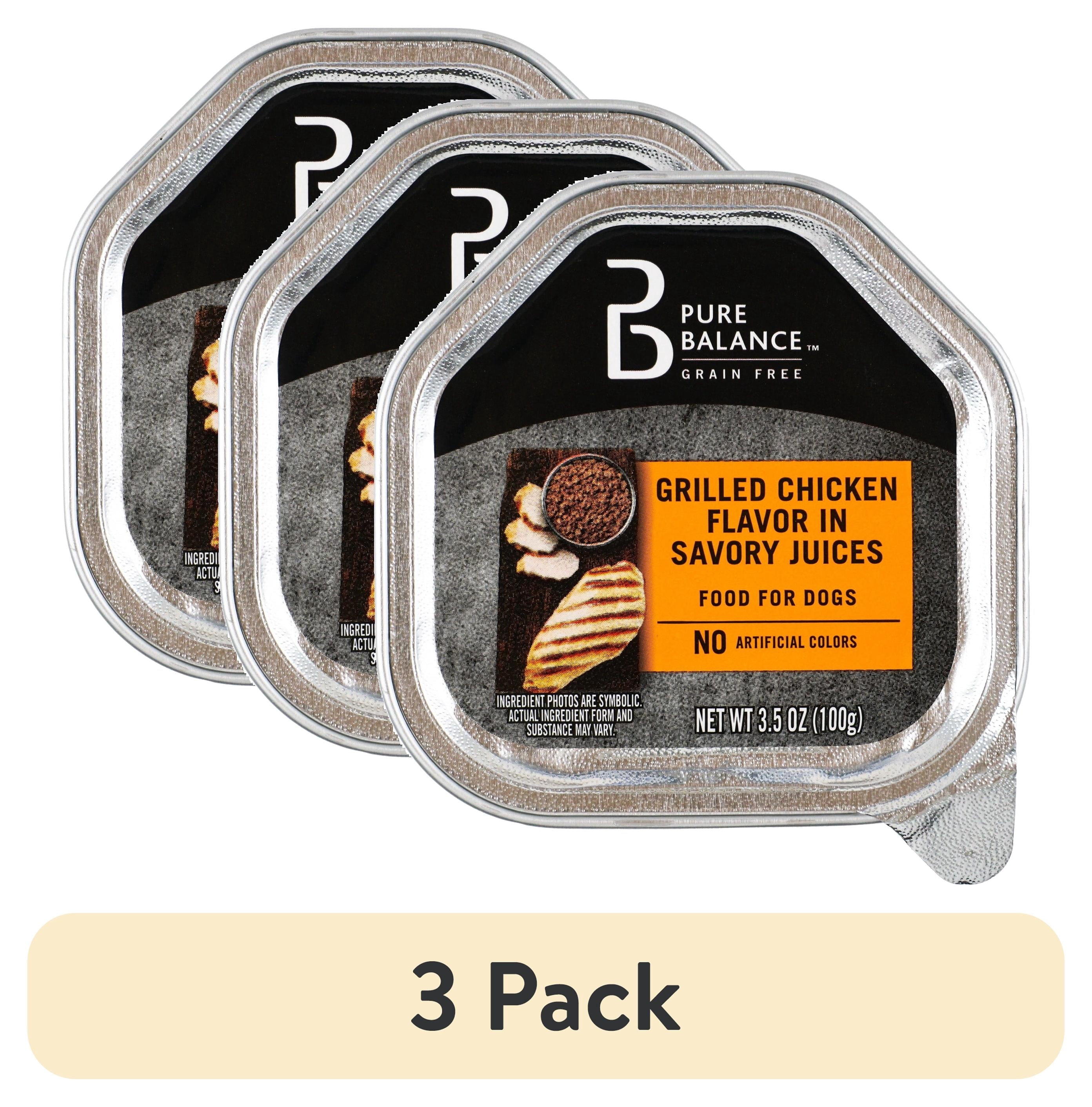 (3 pack) Pure Balance Grilled Chicken Tray 3.5 oz