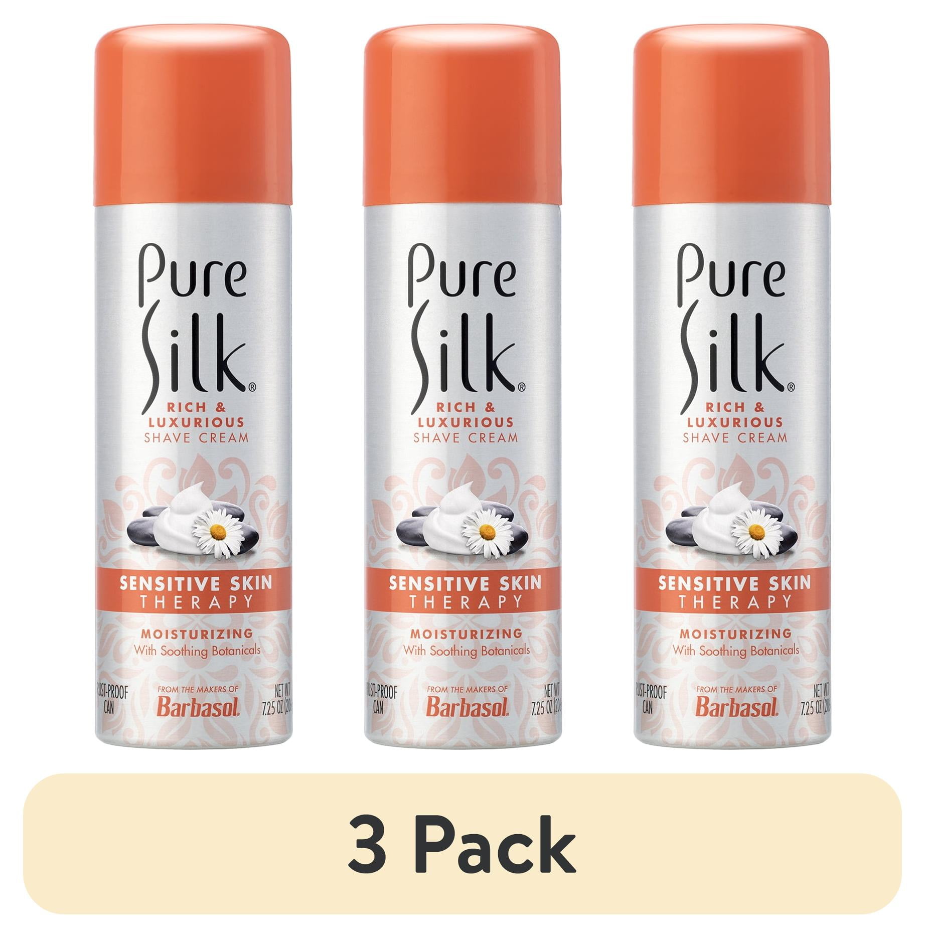 (3 pack) Pure Silk Sensitive Skin Spa Therapy Shave Cream for Women