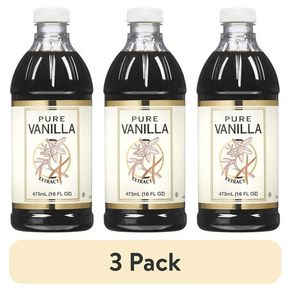 (3 pack) Pure Vanilla Extract 16 Fluid Ounce