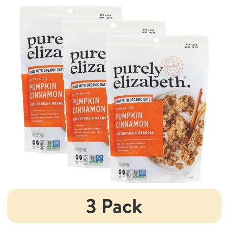 (3 pack) Purely Elizabeth Pumpkin Cinnamon Ancient Grain Granola 12 oz