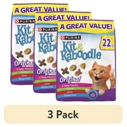 Purina Kit and Kaboodle Dry Cat Food Original Poultry, Liver and Ocean Fish Flavors, 22 lb. Bag