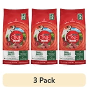 (3 pack) Purina ONE Plus Small Breed Lamb and Rice Formula Dry Dog Food 7.4 lb. Bag