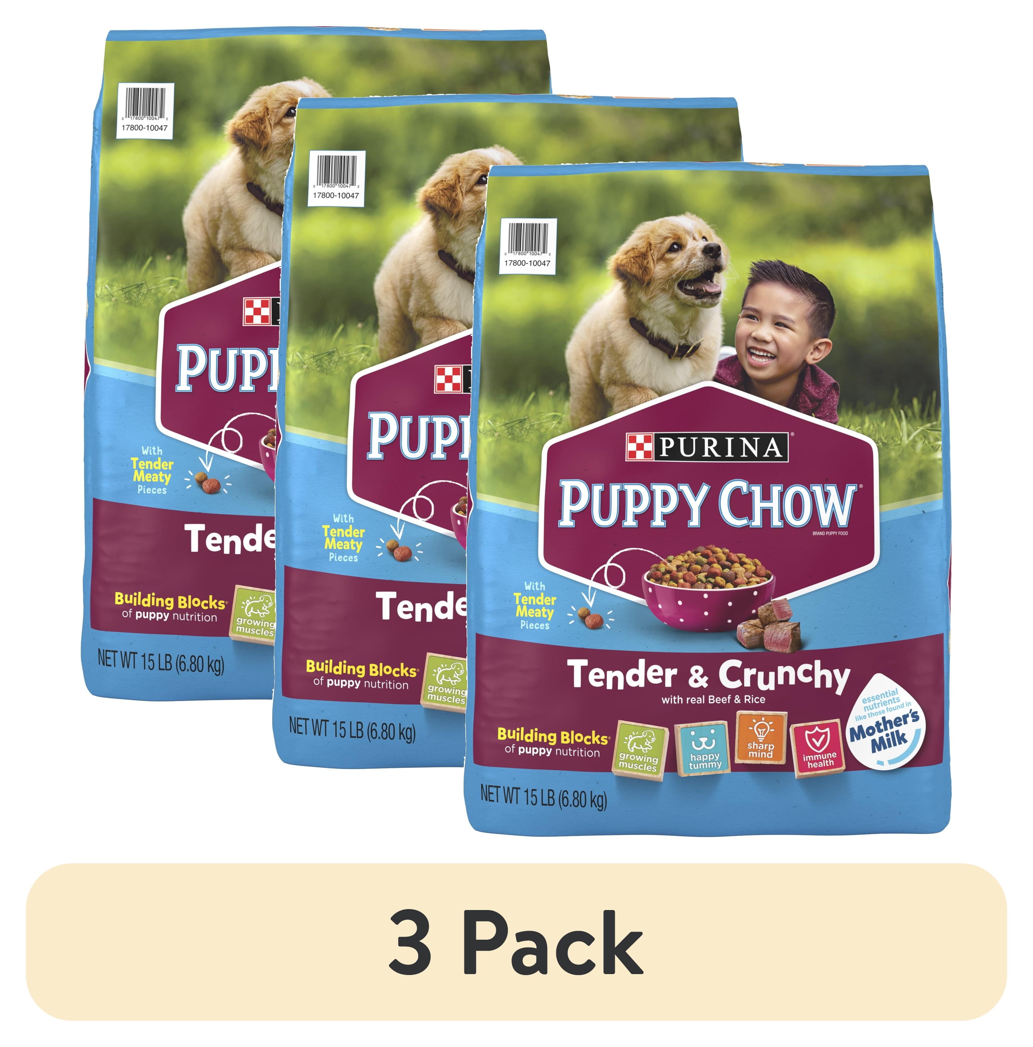 pack) Purina Puppy Chow Dry Dog Food, High Protein Tender