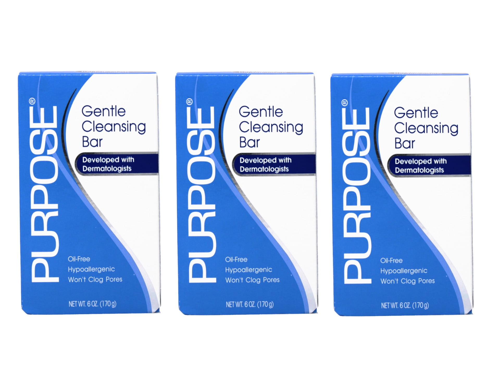 (3 pack) Purpose Cleansing Bar, 6 oz
