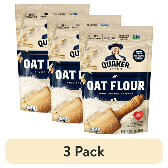 (3 pack) Quaker Oat Flour, 20 oz