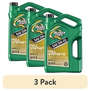 (3 pack) Quaker State Full Synthetic 0W-20 Motor Oil, 5-Quart