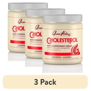 3 pack Queen Helene Cholesterol Hair Conditioning Cream, 15 oz