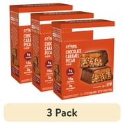 (3 pack) Quest Crispy Protein Bar, 15g Protein, Chocolate Caramel Pecan Flavored, Gluten Free, 4 Count