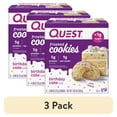 thumbnail image 1 of (3 pack) Quest Frosted Protein Cookies, Low Carb, Gluten-Free, Birthday Cake, 8 Count, 1 of 8