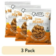 (3 pack) Quinn Gluten Free Peanut Butter Filled Pretzel Nuggets, 7 oz