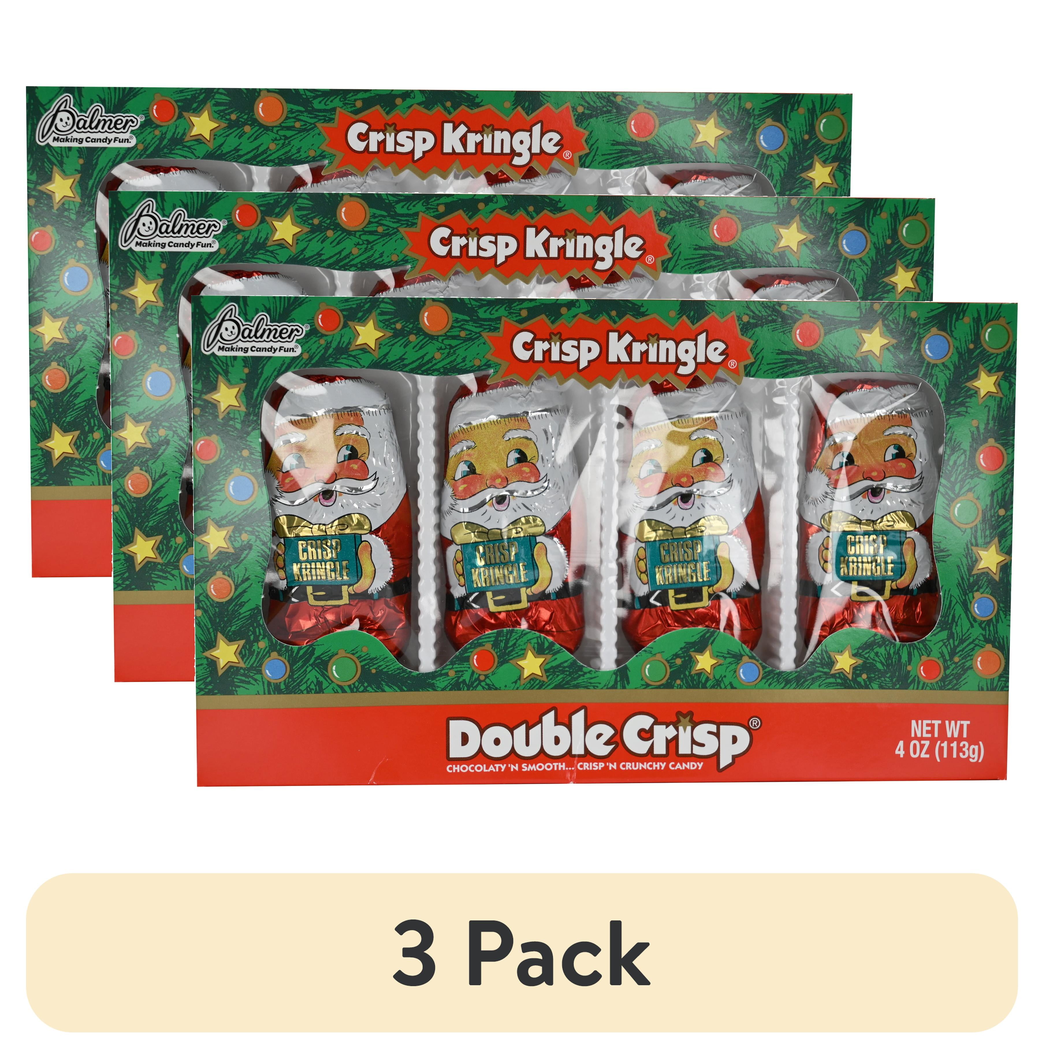 (3 pack) R.M. Palmer Crisp Kringle Chocolate Candy 4-Pack, 4oz, Contains Milk and Soy